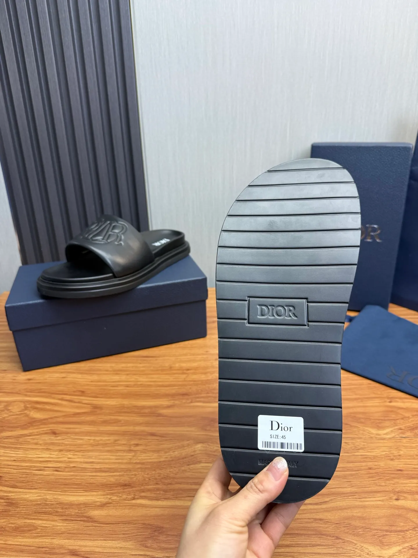 Men's shoes 280💰 Dior. Men's slippers🩴Official website 1:1 production 38-45 yards 45 46 🉑️Customized original material shipped✅